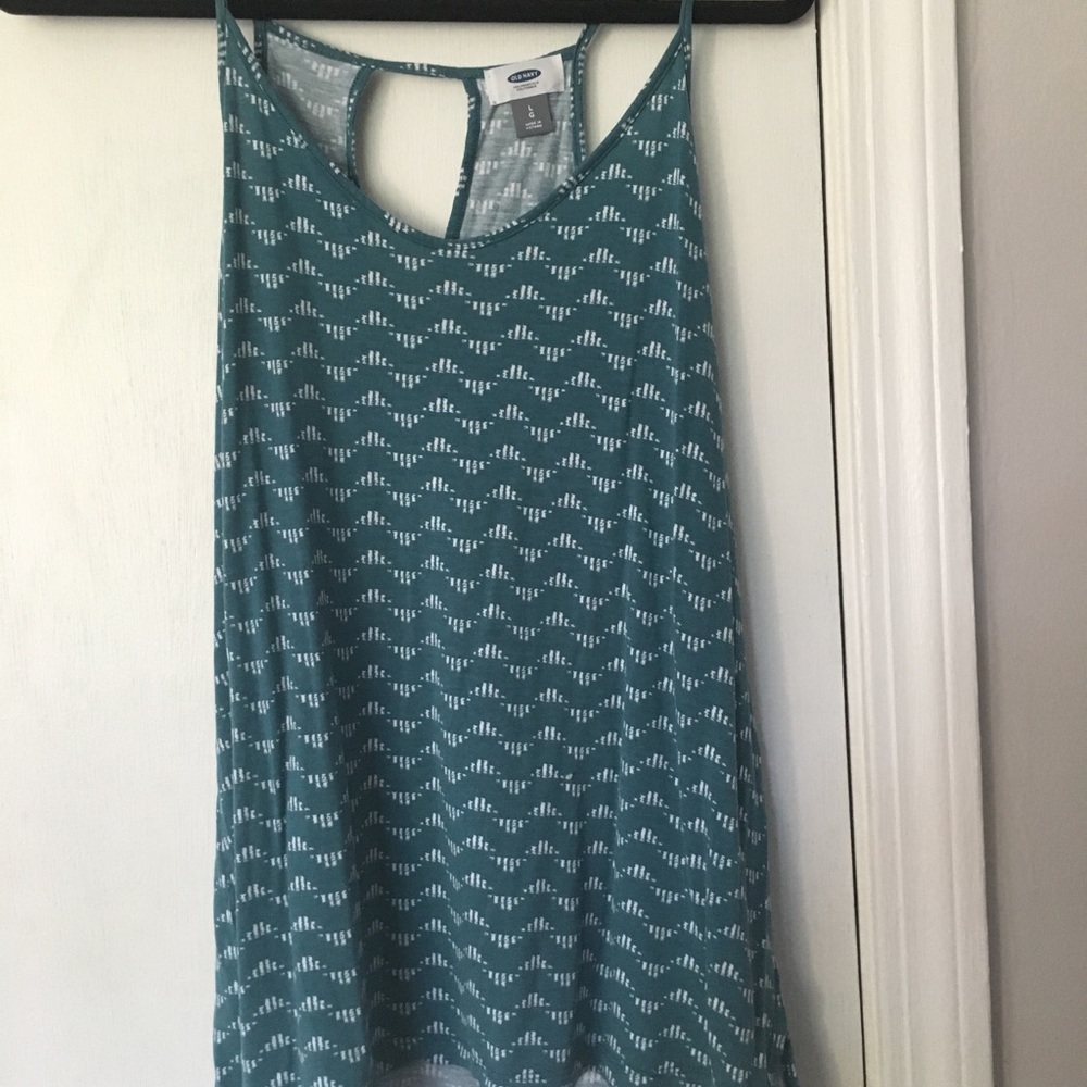 🎉 (6/$20) NWOT teal printed tank top